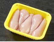 Filetes de pechuga de pollo - foto de stock