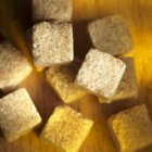 Cane sugar cubes — Stock Photo