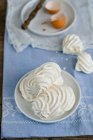 White baked meringues — Stock Photo