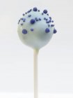 Cake pop with blue glaze — Stock Photo