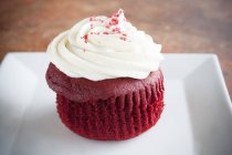 Cupcake di velluto rosso — Foto stock