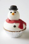 Cupcake decorated for Christmas — Stock Photo