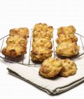 Potato scones on stand — Stock Photo