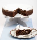 Italienischer Schokoladenkuchen — Stockfoto