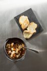 Fish goulash with bread — Stock Photo