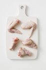 Raw Chicken wings and legs — Stock Photo