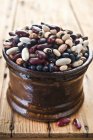 Colorful dried beans in bowl — Stock Photo