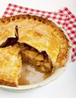Partly eaten Apple pie — Stock Photo