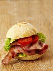 BLT sandwich on wooden — Stock Photo