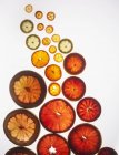 Slices of citrus fruits — Stock Photo
