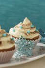 Cupcakes decorados para o Natal — Fotografia de Stock