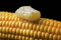 Mazorca de maíz hervida caliente - foto de stock