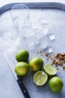Ingredienti per il cocktail di caipirinha — Foto stock