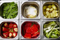 Vari tipi di verdure a bagnomaria — Foto stock