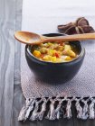 Bananen-Curry mit Huhn — Stockfoto