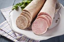 Butifarra spanish pork sausages — Stock Photo