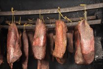 Cold smoked beef ham — Stock Photo