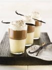 Café mousseux garni de crème fouettée — Photo de stock