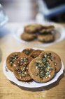 Biscotti di semi di zucca — Foto stock