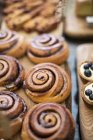 Baked Cinnamon buns — Stock Photo