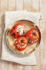 Stuffed tomatoes with rice and mint — Stock Photo
