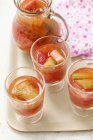 Stawberry-rhubarb compote — Stock Photo