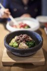 Бімбап корейська страва з рисом — стокове фото