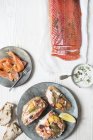 Côté saumon fumé — Photo de stock