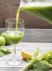 Celery juice in glass — Stock Photo