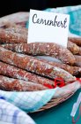 Salsichas de camembert francesas — Fotografia de Stock