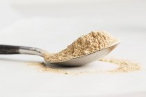 Spoonful of maca powder — Stock Photo