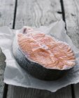 Fresh salmon steak — Stock Photo
