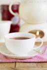 Rooibos tea in white cup — Stock Photo