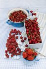Летние красные ягоды — стоковое фото