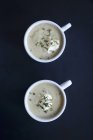 Баклажановый суп с тимьяном — стоковое фото