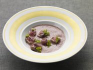 Burgundy velout with lamb — Stock Photo