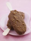 Шоколадні палички з морозивом — стокове фото
