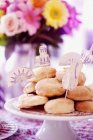 Bread rolls for tea party — Stock Photo