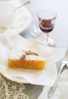 Gâteau aux amandes et citron — Photo de stock