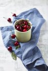 Red fresh cherries — Stock Photo