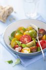 Salade de tomates colorée — Photo de stock