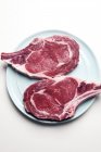 Two rib-eye steaks — Stock Photo