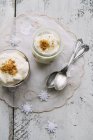 Christmas Pudding trifles — Stock Photo