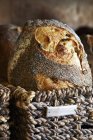 Poppyseed bread in basket — Stock Photo