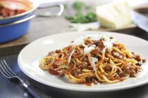 Spaghetti bolognese pasta — Stock Photo