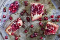 Fresh Sliced pomegranate — Stock Photo