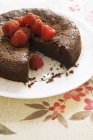 Gluten-free chocolate cake — Stock Photo