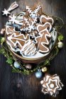 Varias galletas de Navidad - foto de stock