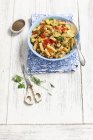 Fusilli pasta with courgettes — Stock Photo