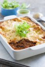 Vegetarian lasagne with lentils — Stock Photo